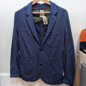 Relwen Loopback Trap Blazer Navy Blue Small